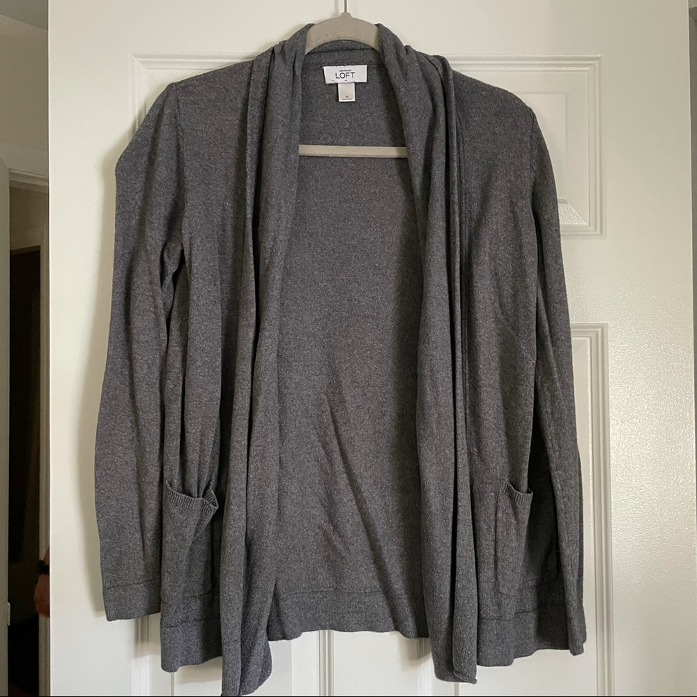LOFT Grey Cardigan